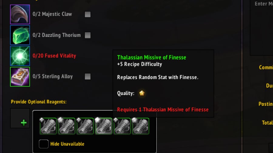 Midnight Missives for Crafted Gear & Profession Equipment thumbnail